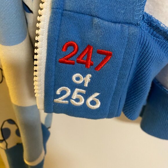 Kidrobot x Frank Kozik VINTAGE Polka Dot LARGE Labbit Zip Up Hoodie SZ XXL $180 - Picture 5 of 8